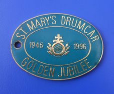 ST. MARY'S DRUMCAR (intellectual disability care home) - Golden Jubilee 1946-1996 commemorative enamel plaque