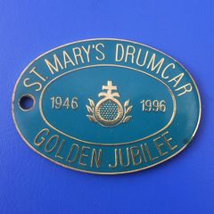 ST. MARY'S DRUMCAR (intellectual disability care home) - Golden Jubilee 1946-1996 commemorative enamel plaque