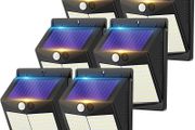NEW SALE | Security Lights Outdoor Motion Sensor - 144 LED Solar Powered Security Light Outside Garden Fence Lights Waterproof Outdoor Wall Lighting 3 Modes Solar Pir Lights for Front Door Yard Garage