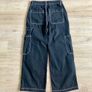 Primark black cargo jeans, 8/9y Image 2