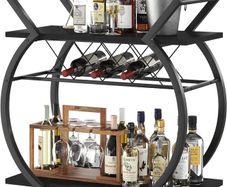 Drinks Trolley for Kitchen, Bar, Dining Room, Living Room, 76 W x 40.5 D x 84 H cm, Vintage