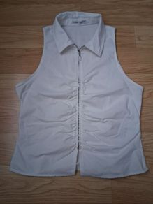 ladies zip up bershka top euro m
