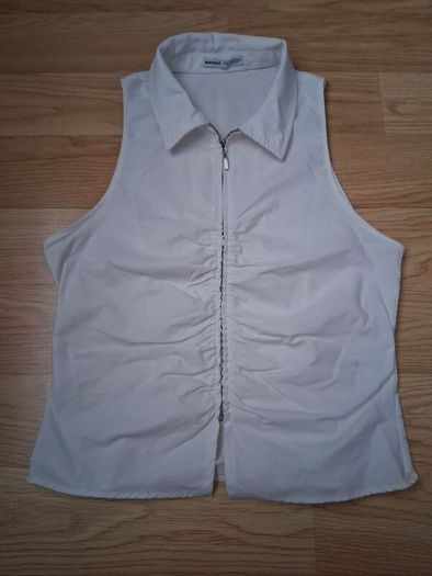 ladies zip up bershka top euro m