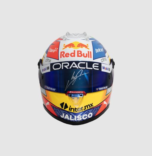 (Limited Time Offer, For EUR 999 Only) Authentic Sergio Perez Signed Red Bull Racing Helmet