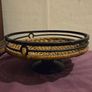 Vintage Wrought Iron and Woven Rattan Fruit Basket Image 4
