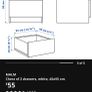 Ikea malm bed side locker 2 available Image 2