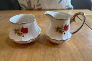 Antique Milk Jug and Sugar Bowl