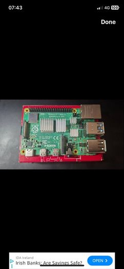 Raspberry pi 4b 2gb with heat sink
