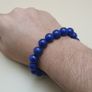 Top Quality Lapis Lazuli Gemstones Beads Bracelet Image 6