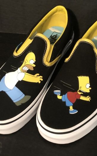 simpsons vans shoes