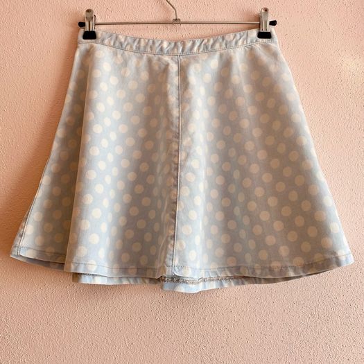 Topshop MOTO Denim Skater Skirt W28 LIKE NEW