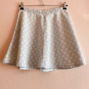 Topshop MOTO Denim Skater Skirt W28 LIKE NEW