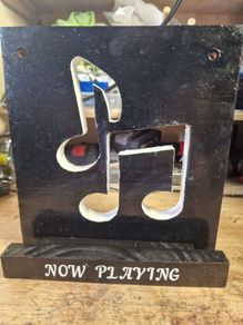 vinyl record now playing display