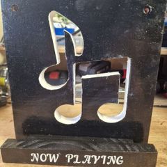 vinyl record now playing display