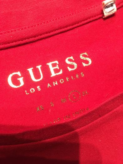 GUESS Lips T-shirt with Animal Print L