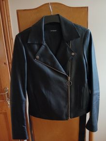 Biker style leather