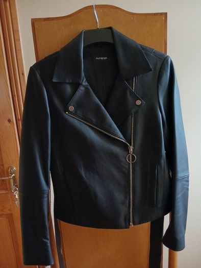Biker style leather
