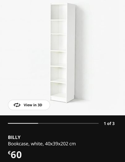 Ikea Billy Bookcase New and not yet built
