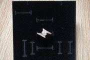 14K Solid Gold Ring, 585 Hallmarked, Cubic Zirconia, Size Q, 1.95g