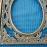 Antique -Victorian- Art Nouveau Solid Brass Picture Frame Image 4