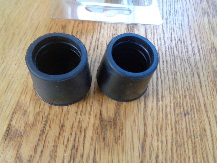 Black Rubber Leg Tips x 2 for Sale