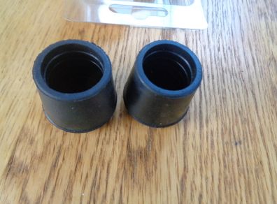 Black Rubber Leg Tips x 2 for Sale