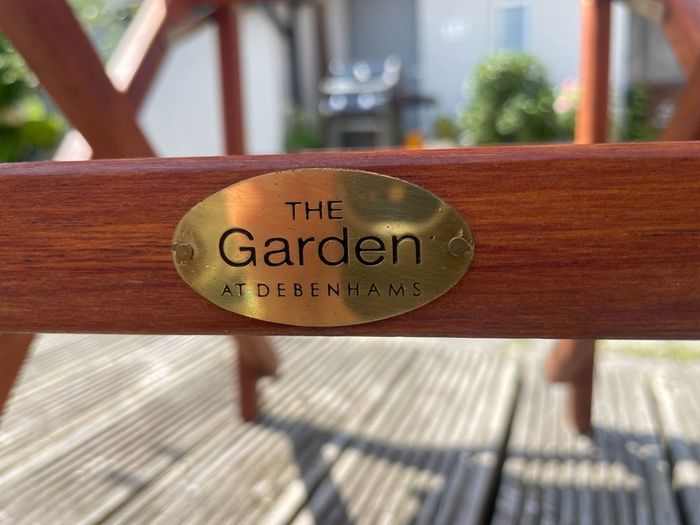 Debenhams Solid Wood Directors-Style Deck Chairs