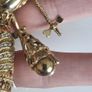 A stunning vintage silver gilt ragdoll pendant necklace rare to find Image 4
