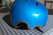 Micro metalic blue Bike/Scooter Helmet