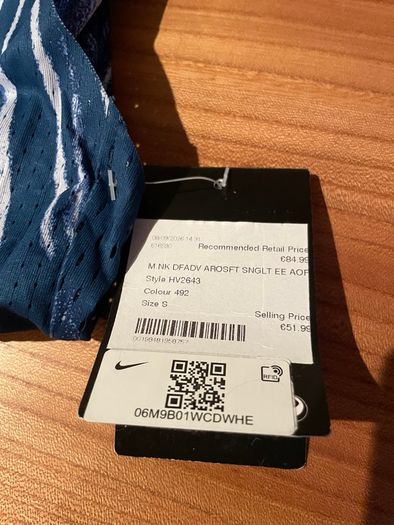 Nike Dri-FIT ADV Aeroswift Running Singlet - Blue - Size S