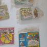 Scrace lot of 1980s retro cereal freebies . Kelloggs Rice crispies , sugar puffs stickers games and cards . Image 9