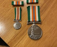 Irish Army First overseas visit medals