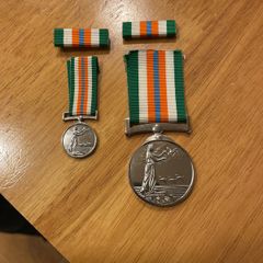 Irish Army First overseas visit medals