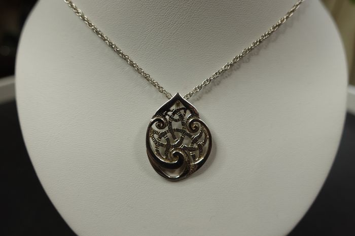 Vintage Scottish Silver Small Book of Kells Designed by Ola Gorie, Orkney Isles