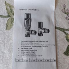 Chrome angled towel rad TRV