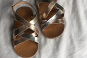 Rose gold, gold &amp; silver sandals