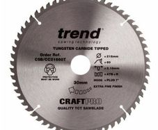 Trend CSB/CC21660T CraftPro Saw Blade for Wood 216 x 30mm x 60T