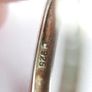 Vintage Sterling Silver & Cubic Zirconia Hoops Earrings 2,7g Image 10