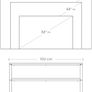 TV Stand for TV up to 43 Inches, Industrial Design Console / Lowboard / Living Room Table, Metal Frame, Wood Grain, Vintage, Dark Brown Image 3
