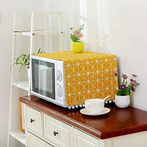 Microwave Dust Proof Cover,Microwave Oven Accessory Protective Cover Dust-Proof Covers Hood Home Decor Microwave Anti-Oil Towel