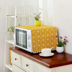 Microwave Dust Proof Cover,Microwave Oven Accessory Protective Cover Dust-Proof Covers Hood Home Decor Microwave Anti-Oil Towel