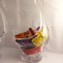glass swans hand made and blown clear wedding gift present display decor shop art deco  Countertop hotel reception key holder  sweets  holder  Centre piece  figurine Image 2