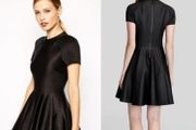 Ted Baker neoprene black dress uk12