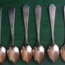 6 silver teaspoons Image 4