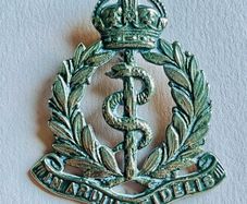 Large Silver Officers Pagri Royal Army Medical Corps