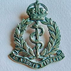 Large Silver Officers Pagri Royal Army Medical Corps