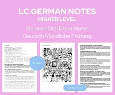 Leaving Cert German Oral Notes