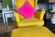 Ikea Armchair and footstool