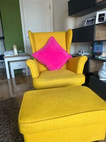 Ikea Armchair and footstool