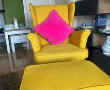 Ikea Armchair and footstool